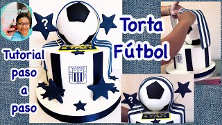 Pastel Futbol Alianza Lima ( Tutorial decoración)