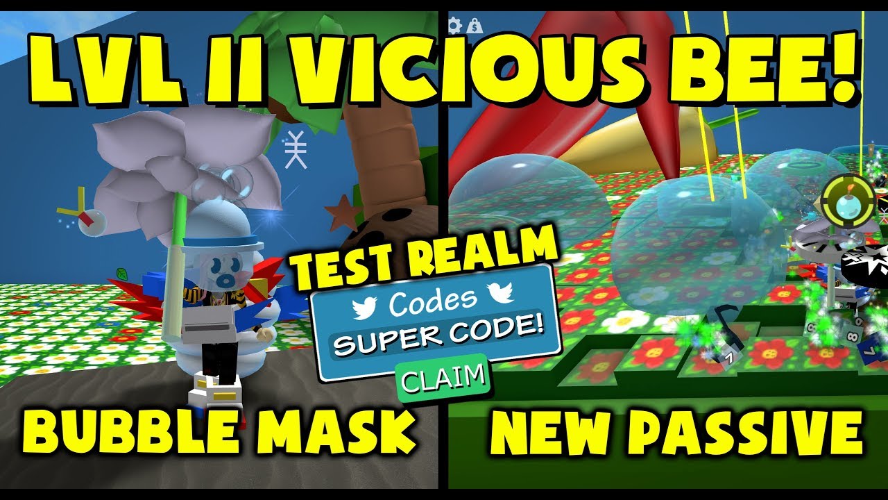 New Bubble Mask Passive Super Code Bee Swarm Simulator Youtube - roblox bee swarm simulator codes 2020 wiki