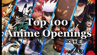 My New Top 100 Anime Openings OF ALL TIME