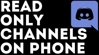 How To Create Read Only Channels on Discord Mobile - 2021