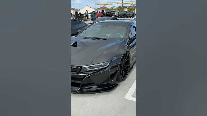 Widebody BMW i8 first I’ve seen 🤯‼️ #carsandcoffee #carshow #supercars #asmr #bmw #car