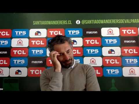 Conferencia de prensa del DT Miguel Ponce tras el empate de Santiago Wanderers con Recoleta Conferencia de prensa del DT Miguel Ponce tras el empate de Santiago Wanderers con Recoleta