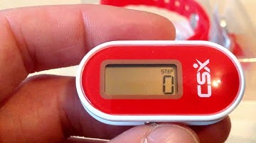 CSX P330A Wristband Pedometer, How to Setup and Use