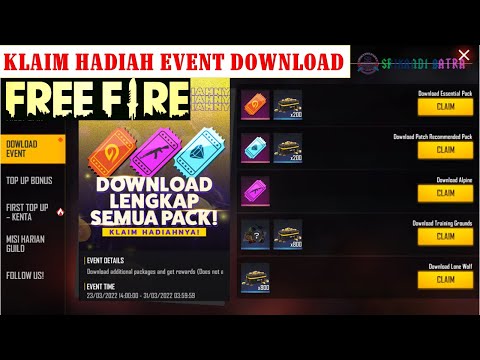 FREE FIRE KLAIM HADIAH DOWNLOAD EVENT FREE FIRE GAME DOWNLOAD ADDITIONAL PACKAGES & GET REWARDS FF