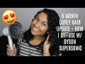 6 MONTH CURLY HAIR UPDATE + HOW I DIFFUSE WITH THE DYSON SUPERSONIC | Natalia Garcia