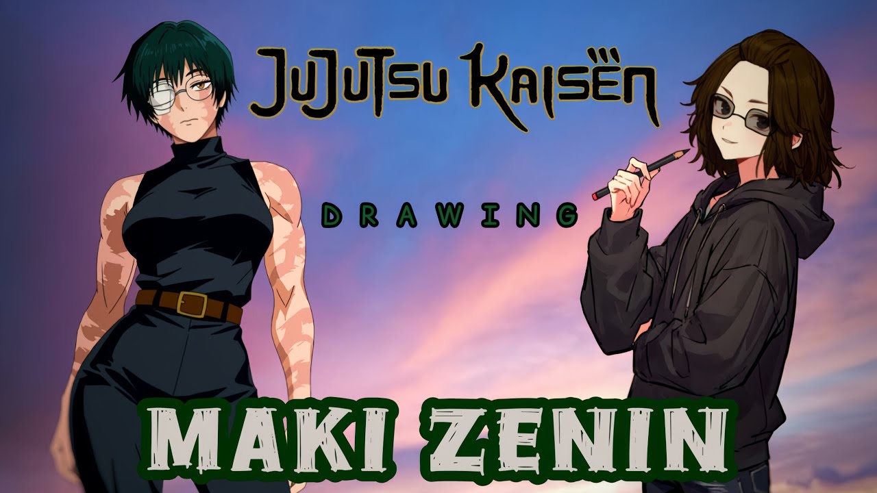 HOW TO DRAW ( Maki Zenin) STEP BY STEP EASY TUTORIAL ✨️ - YouTube
