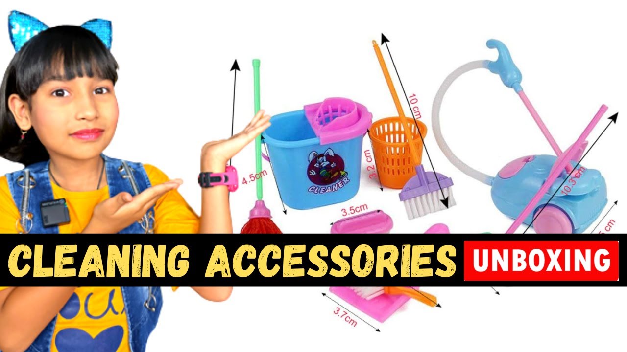 Mini Dollhouse Accessories - House Hold Cleaning Tools UNBOXING 