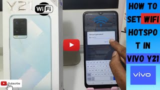 How to set Wifi Hotspot in VIVO Y21| Vivo Y21 hotspot setting|share internet with QR code in vivoY21