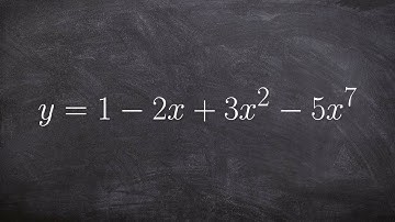 Finding end behavior of a polynomial not in standard form