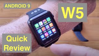 W5 Square Specialty Android 9 Smartwatch 4G + microSD + removable battery: Quick Overview screenshot 5