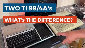 Two different Texas Instruments TI99/4A