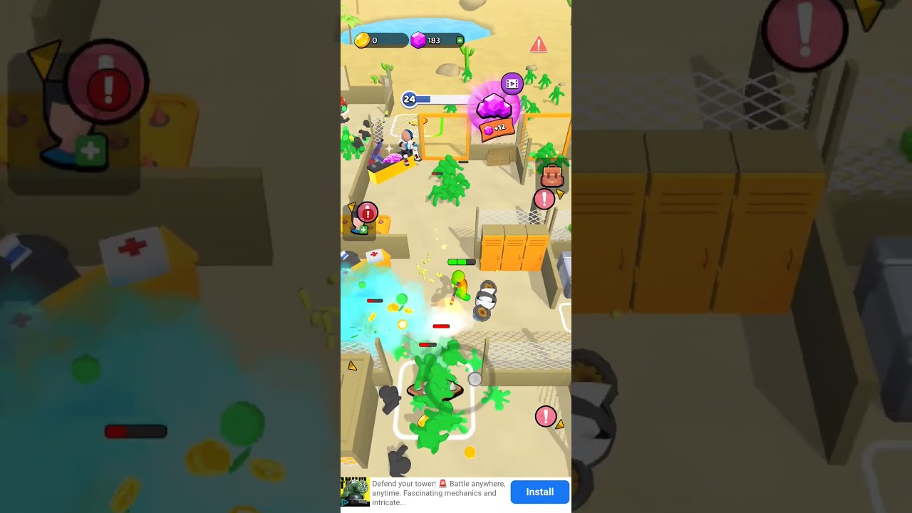 Z Defense Intense Gameplay 