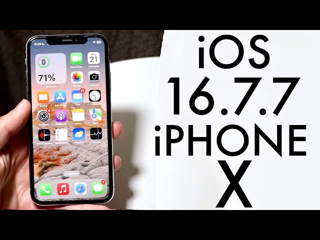 iOS 16.7.7 On iPhone X! (Review) - YouTube