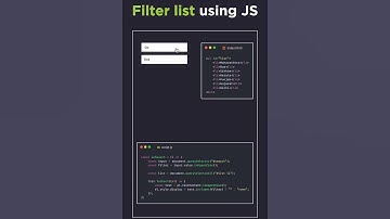 Filter List Using JavaScript 💡 #coding #webdesign #programming #webdevelopment #javascript