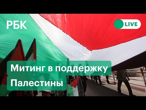 Митинг в поддержку палестинцев в Берлине. Прямая трансляция из Германии