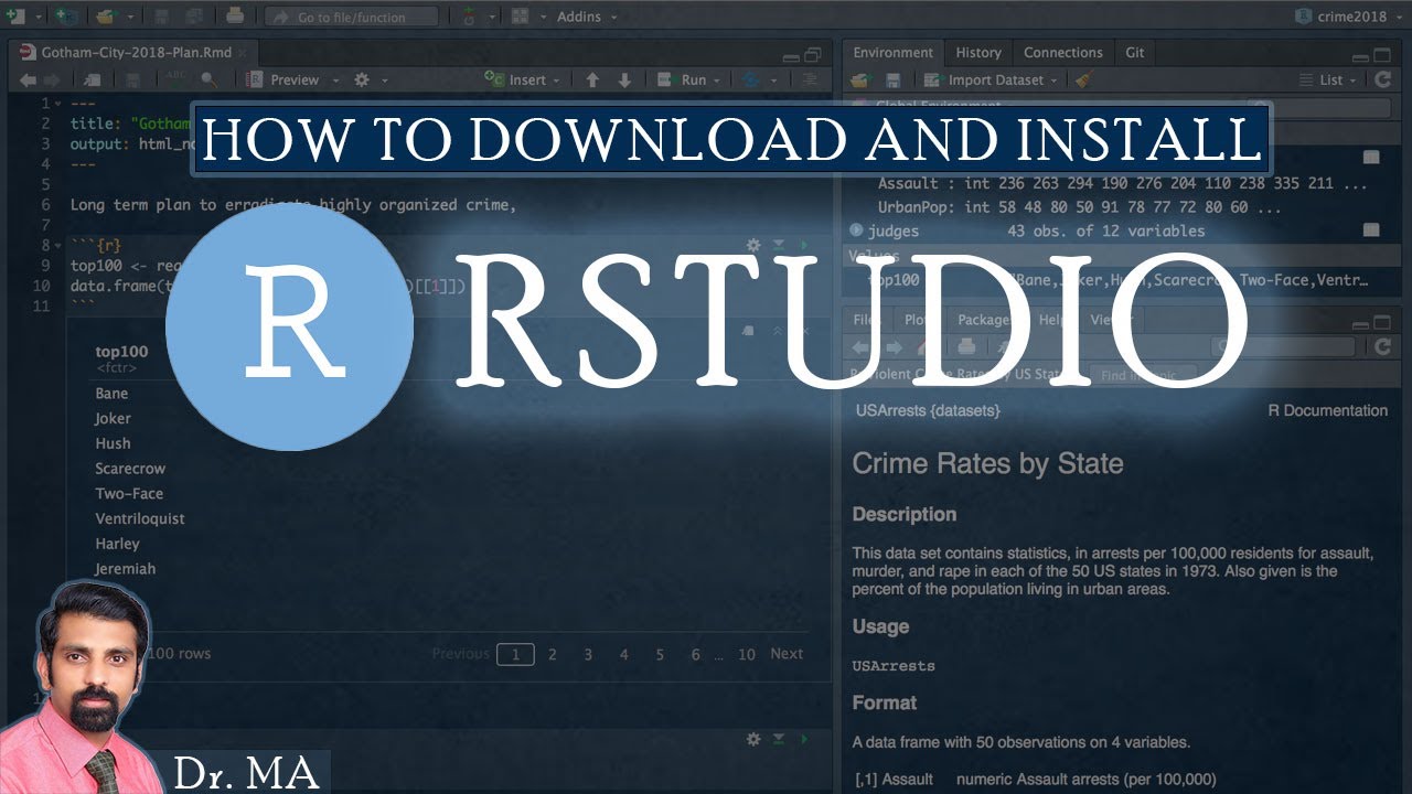 RStudio (2024) - Free Download and Install RStudio Along with R ...
