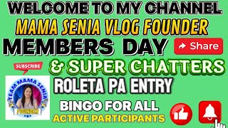 MEMBERS DAY & SUPERCHATTERS Promote your channel #thanks #promote