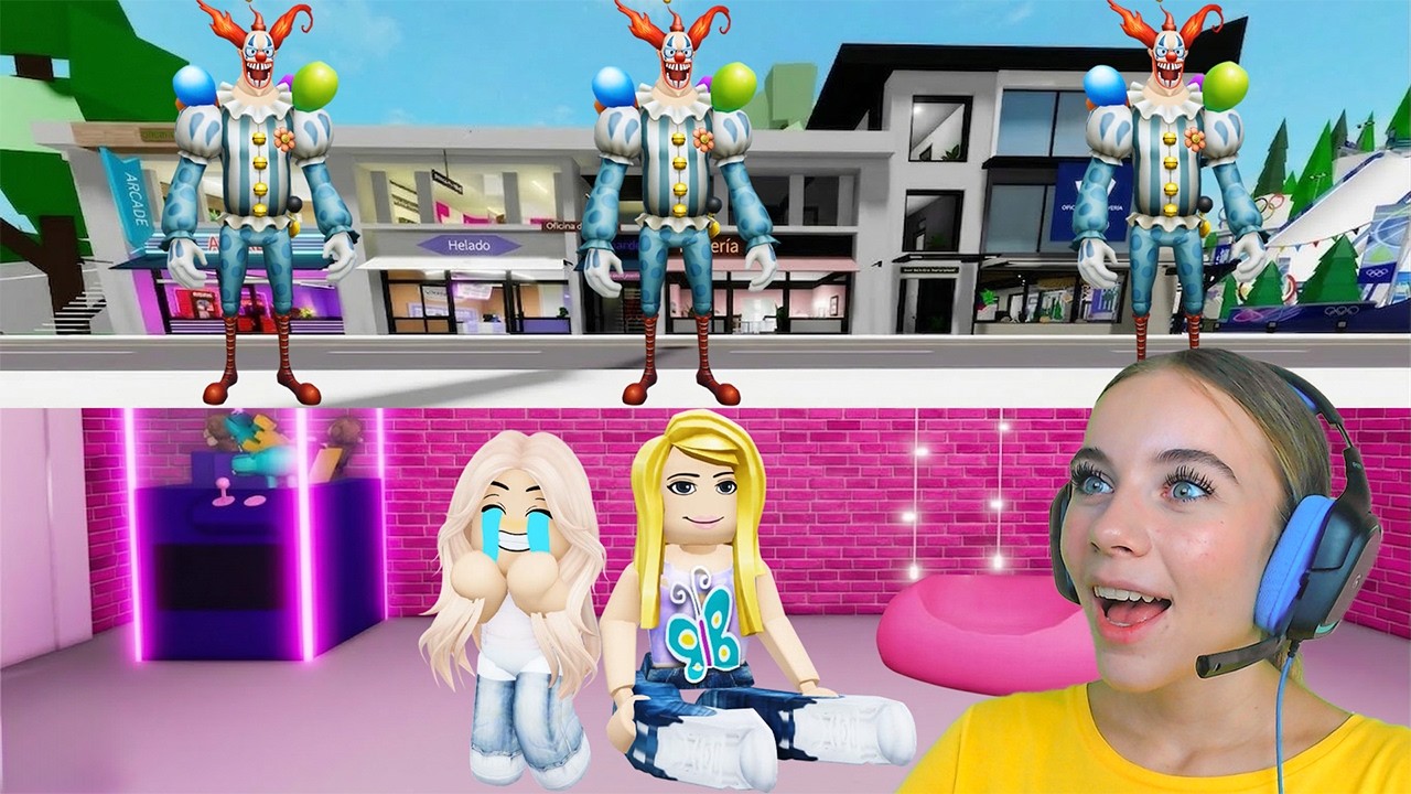 СТРОЮ БУНКЕР, ЧТОБЫ ЗАЩИТИТЬ МАЛЫША АЛЁНУ ОТ ЗЛОГО КЛОУНА В БРУКХЕЙВЕН в ROBLOX!