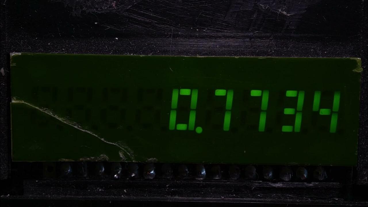5318008 Mystery calculator with green LED display. Number test