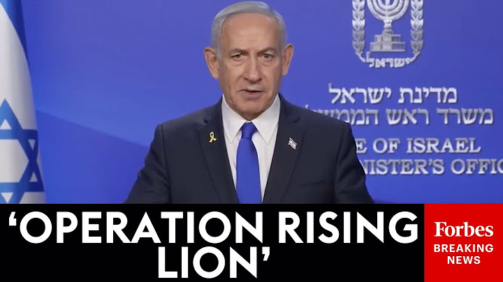 BREAKING NEWS: Israeli Prime Minister Benjamin Netanyahu Discusses Strike On Iran’s Nuclear Targets