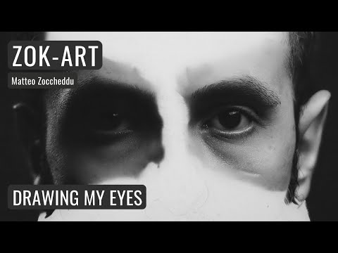 Drawing my Self Portrait pt 2 - the Eyes - Time-lapse