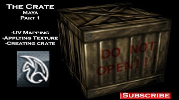 3D Low Poly Crate Maya Part 1