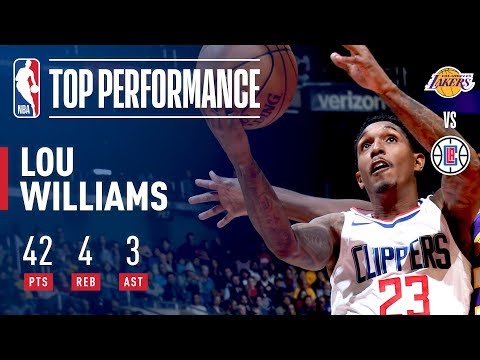 Lou Williams Scores 42 vs Lakers | November 27, 2017