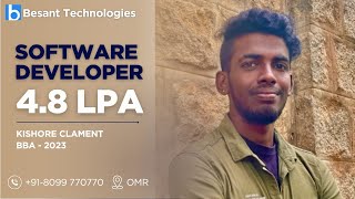 Success story|Become a Software Developer in 2025|Besant Technologies OMR
