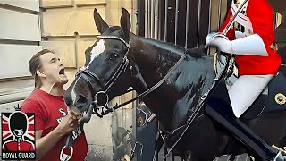 When Royal Guards Horses Bite Disrespectful Tourists