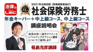2021年合格目標　年金キーパー+中上級コース＜椛島クラス・椛島オプション＞　講座説明会　椛島克彦講師