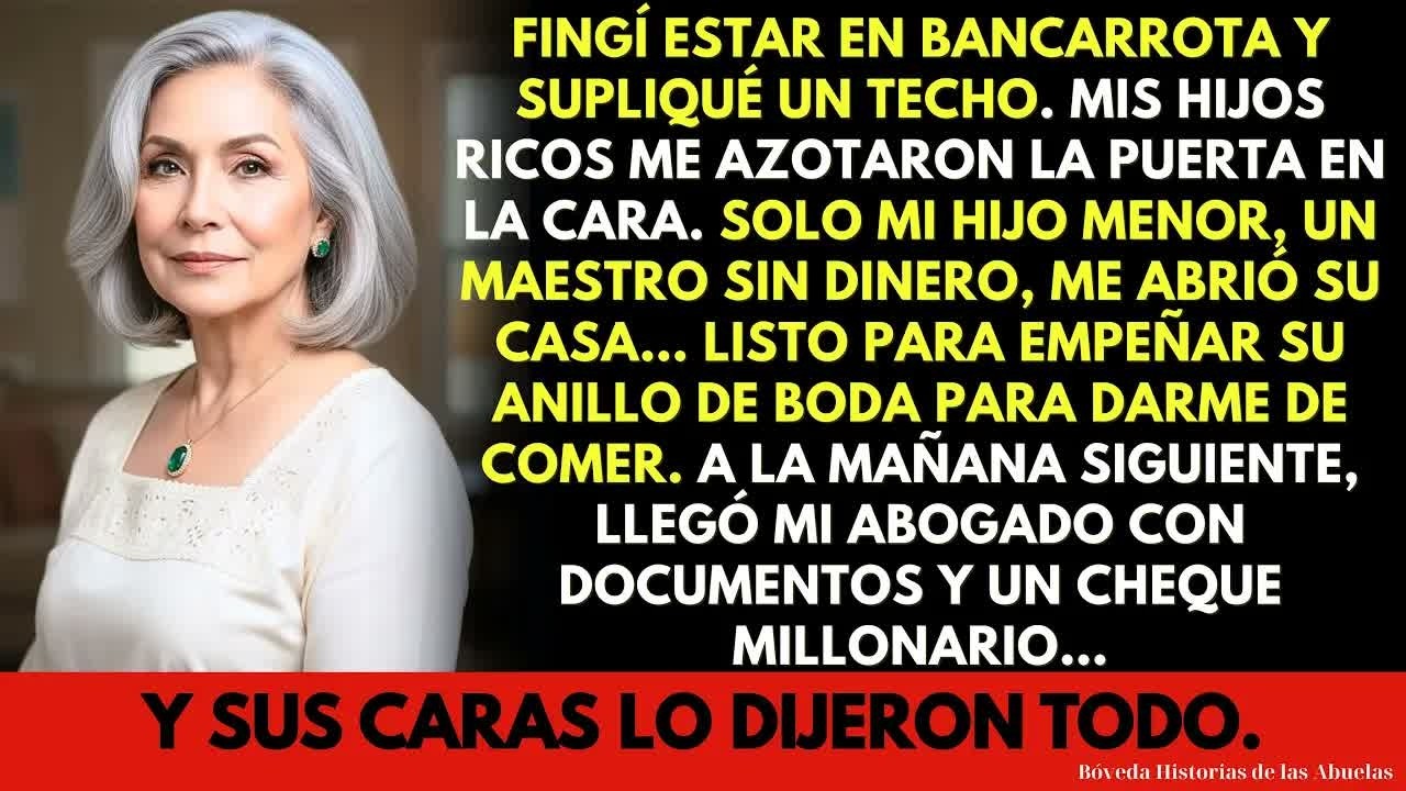 Fingí estar sin hogar y en bancarrota  La única que me abrió la puerta fue la nuera que despreci