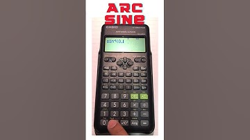 Inverse sine in scientific calculator #calculator #trigonometry