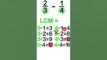 How to subtract fractions, lesson 9 #shorts