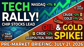 2026/07/21 Tech Stocks Surge, Oil & Metals Spike! Pre-Market Briefing July 21, 2026 #USStockMarket
