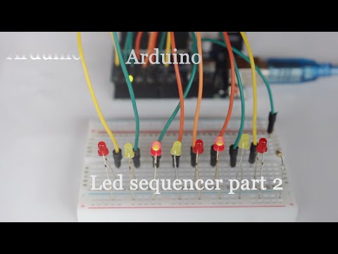 How to make Led sequencer use Arduino part 2