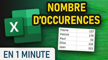 Compter le nombre d’occurrences d’une valeur sur Excel