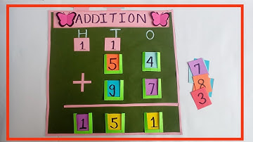 Addition Math TLM| #Addition Math Working model | Math project for class 2, 3 |