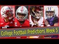 College Football Predictions Week 5 - YouTube