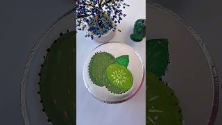 Drawing a kiwi fruit🥝 #relaxingsounds #satisfyling #foilasmr #oddlysatisfyingvideo