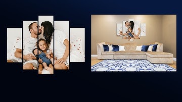 How To Create Split Multi Panel Canvas Wall Design in Photoshop