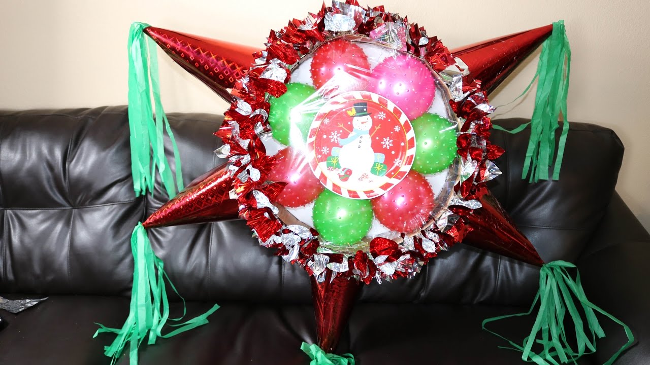 Piñata con pelotas - YouTube