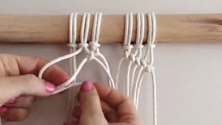 How to tie a Reverse half hitch knot - Macrame