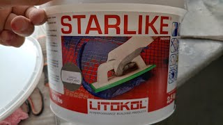 Starlike Litokol двухкомпонентная эпоксидная затирка, чем вытереть, пропорции