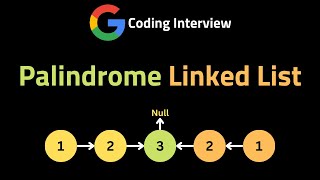 Palindrome Linked List - LeetCode 234 - Coding Interview Questions