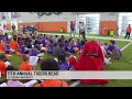 Clemson Football players read to local school students
