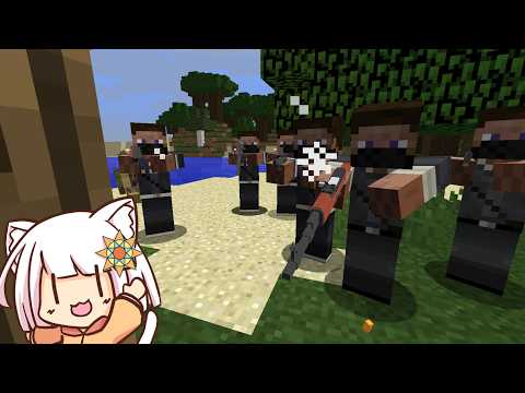【Minecraft】ゲリラが襲ってくる世界でサバイバル