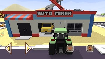My tractor is a little rusty so I brought it to Auto Repair Shop - Blocky Farming & Racing Simulator