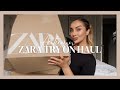 HUGE AUTUMN ZARA HAUL + TRY-ON 2023! || Outerwear, basics + trousers!