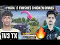 Hydra gets 11 finishes chicken dinner  hydra duora 1v3 tx   hydra comeback wwcd