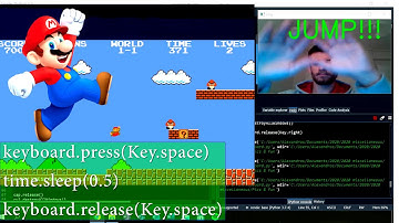 Playing Super Mario Bros with Hand Gestures! (OpenCV - Python)